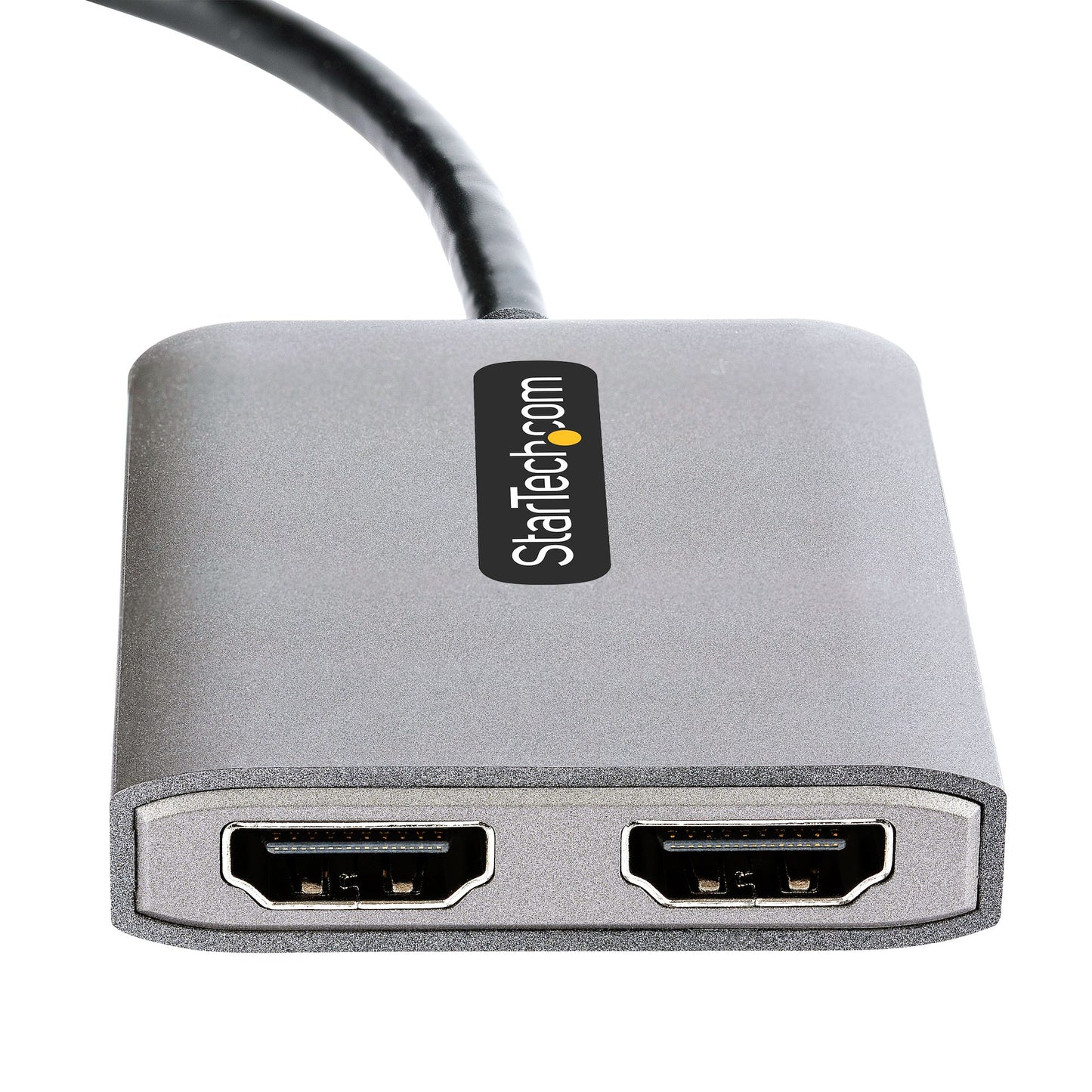 StarTech.com - Adaptador USB-C a HDMI Doble - Hub MST USB Tipo C - Divisor Extensor de Monitor HDMI 4K 60Hz para Portátil - HDR - con Cable Incorporado Extra Largo - Solamente para Windows