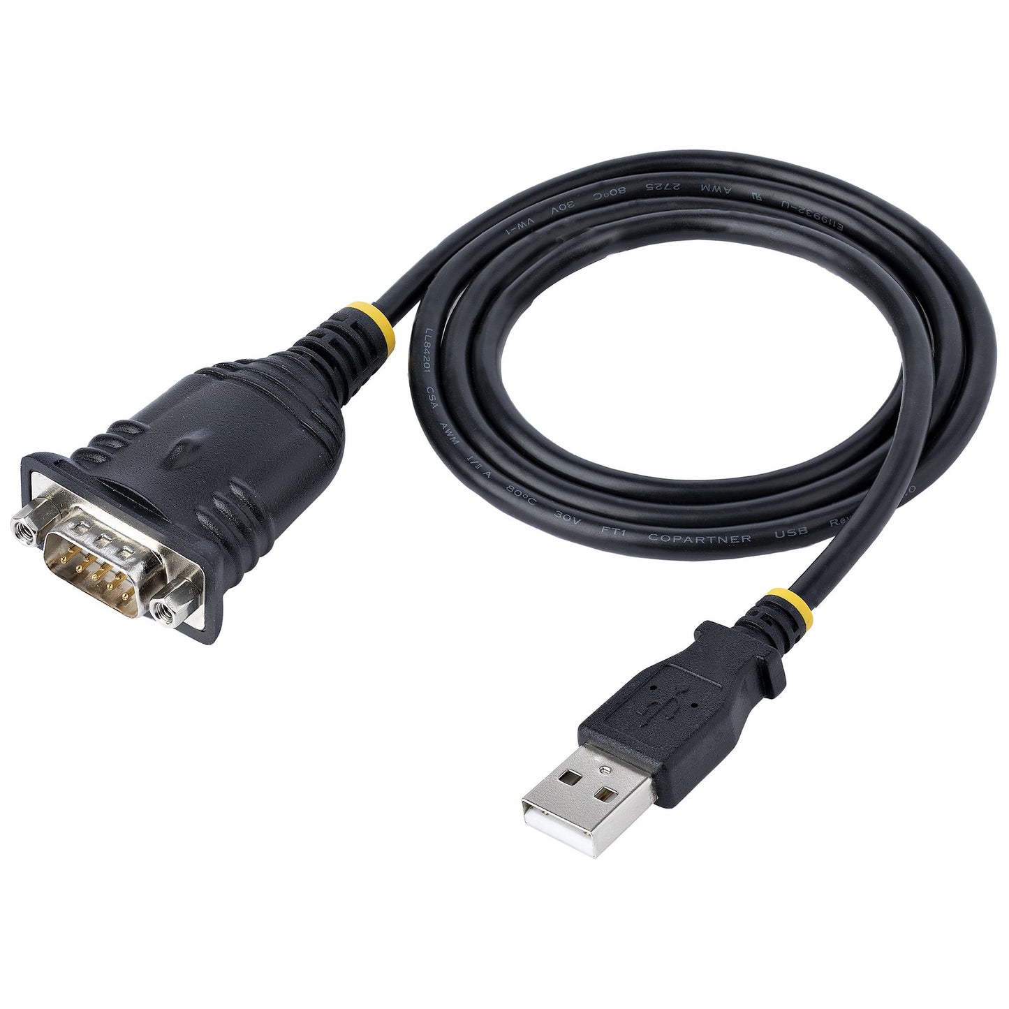 StarTech.com - Cable de 1m USB a Serie  Conversor DB9 Macho RS232 a USB  Prolific  Adaptador USB a Serial para PLC/Impresora/Escáner  Adaptador USB a puerto COM  Windows/Mac