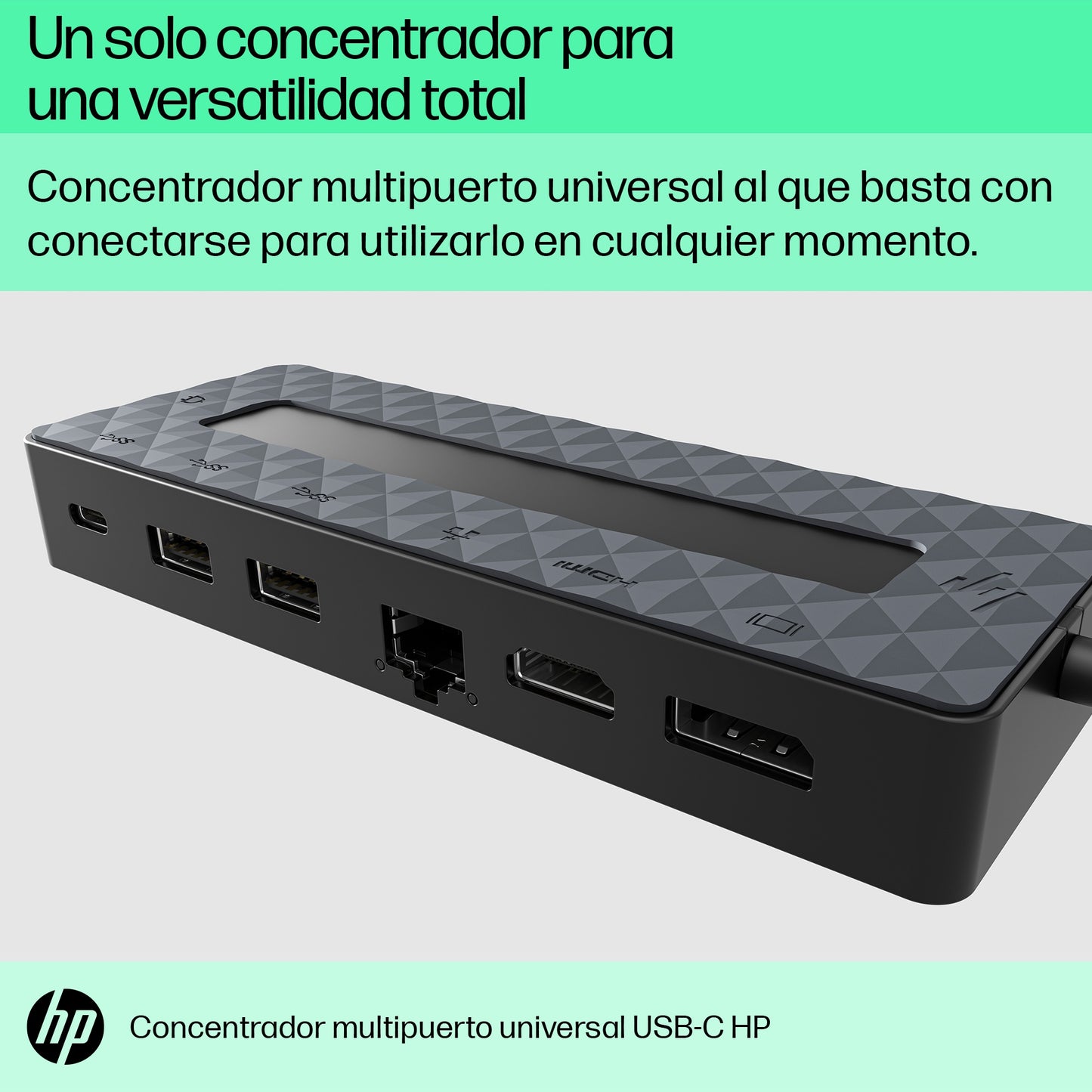 HP - Concentrador multipuerto universal USB-C