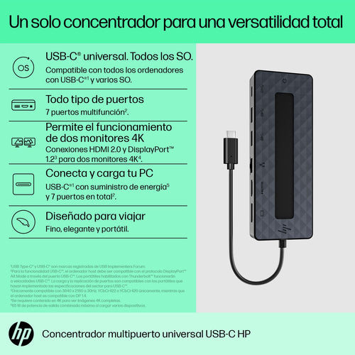 HP Concentrador multipuerto universal USB-C