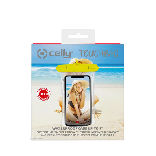 Celly - Touchbag Transparente  Amarillo