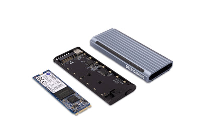 Deep Gaming - DG-MCM-NVME1 caja para disco duro externo Caja externa para unidad de estado sólido (SSD) Plata M.2