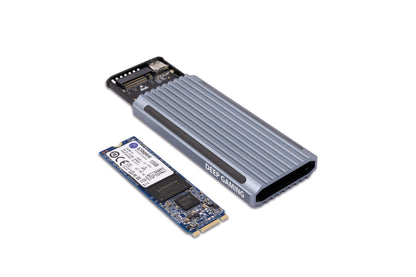 Deep Gaming - DG-MCM-NVME1 caja para disco duro externo Caja externa para unidad de estado sólido (SSD) Plata M.2