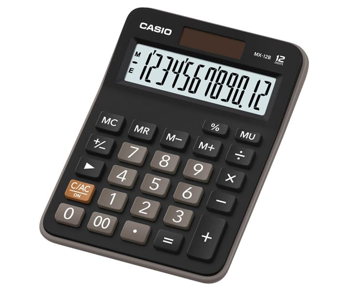 Casio - MX-12B calculadora Bolsillo Calculadora básica Negro