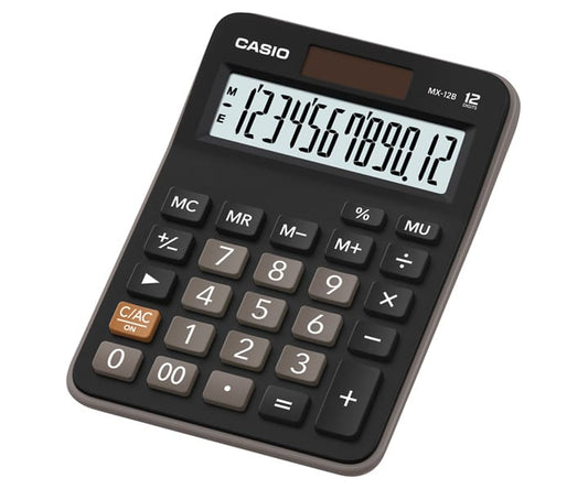 Casio - MX-12B calculadora Bolsillo Calculadora básica Negro