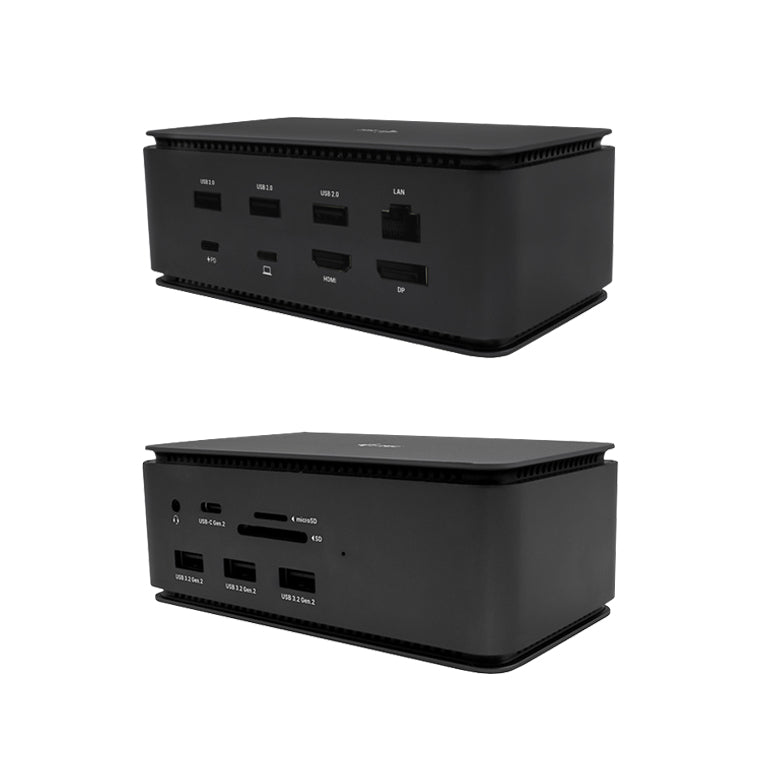 i-tec - Metal USB4 Docking station Dual 4K HDMI DP + Power Delivery 80 W