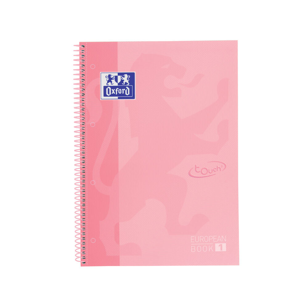 Oxford - 400117272 cuaderno y block A4+ 80 hojas Rosa Pack 5 Unid