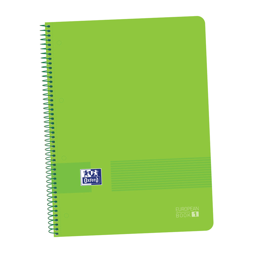 Oxford - 400149421 cuaderno y block A4+ 80 hojas Verde - Pack de 5 unidades - 400149421