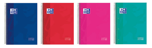 Oxford - 400118931 cuaderno y block A4+ 150 hojas Colores surtidos Pack 5 Unid