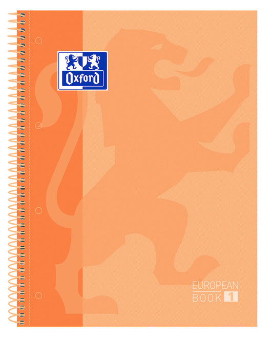 Oxford - 400119096 cuaderno y block A4+ 80 hojas Durazno - Pack de 5 unidades - 400119096