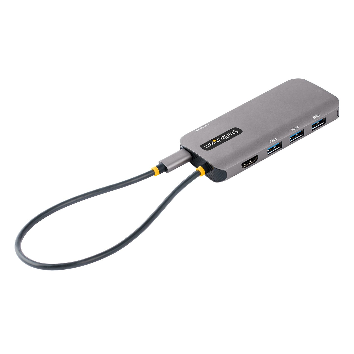 StarTech.com - Adaptador Multipuertos USB C  de Vídeo HDMI de 4K y 60Hz  Hub USB-A 3.2 de 3 Puertos de 5Gbps  Entrega de Alimentación PD de 100W  GbE  Docking Station de Viajes