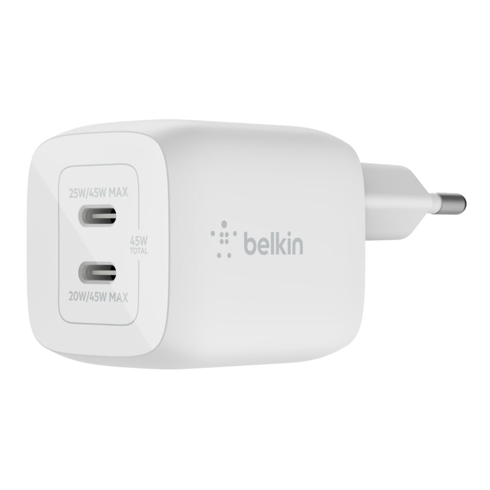 Belkin - WCH011vfWH Portátil  Smartphone  Tableta Blanco Corriente alterna Carga rápida Interior