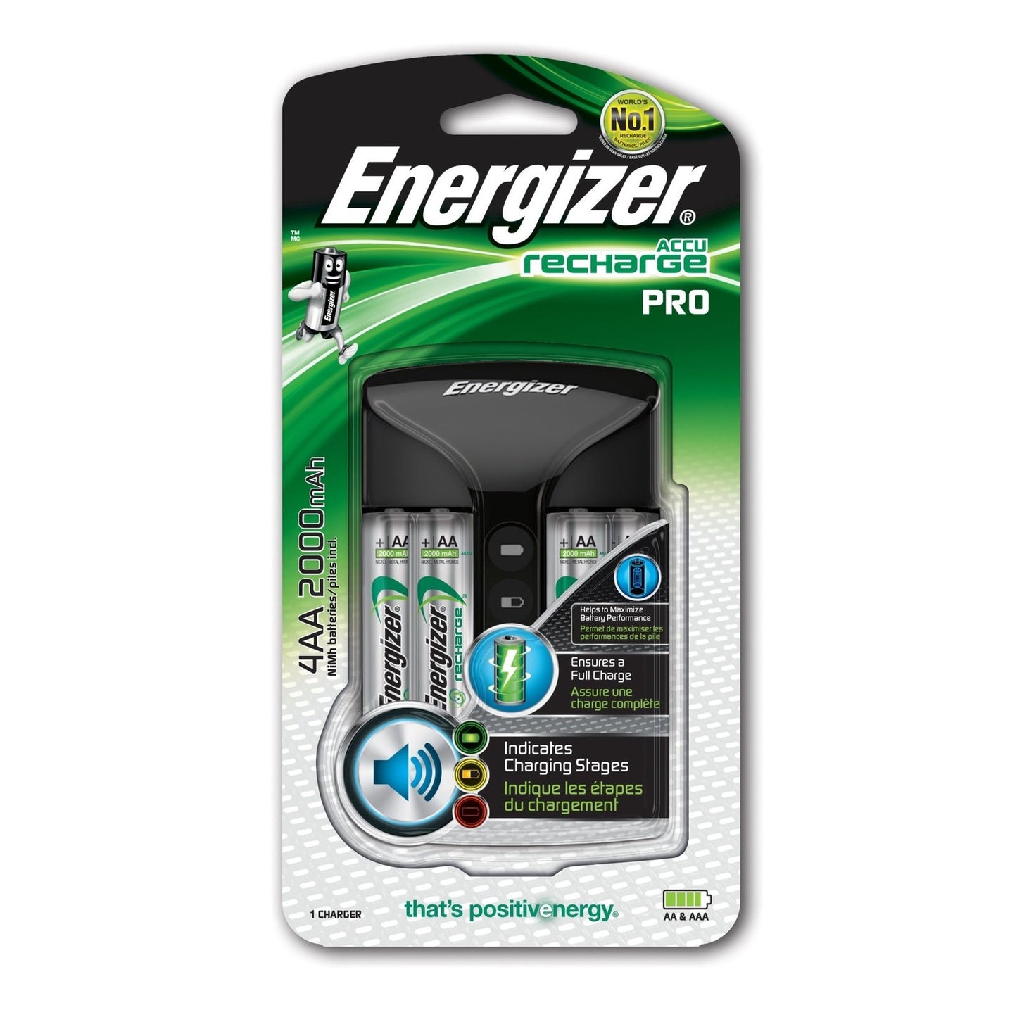 Energizer - Pro Charger cargador de batería Universal Corriente alterna