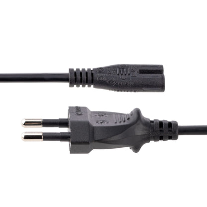 StarTech.com - Cable de 2m de Alimentación para Ordenador Portátil o Impresora   UE a C7  2 5A 250V  18AWG  Cable de Repuesto para Portátil  Cable Cargador para Ordenador Portátil