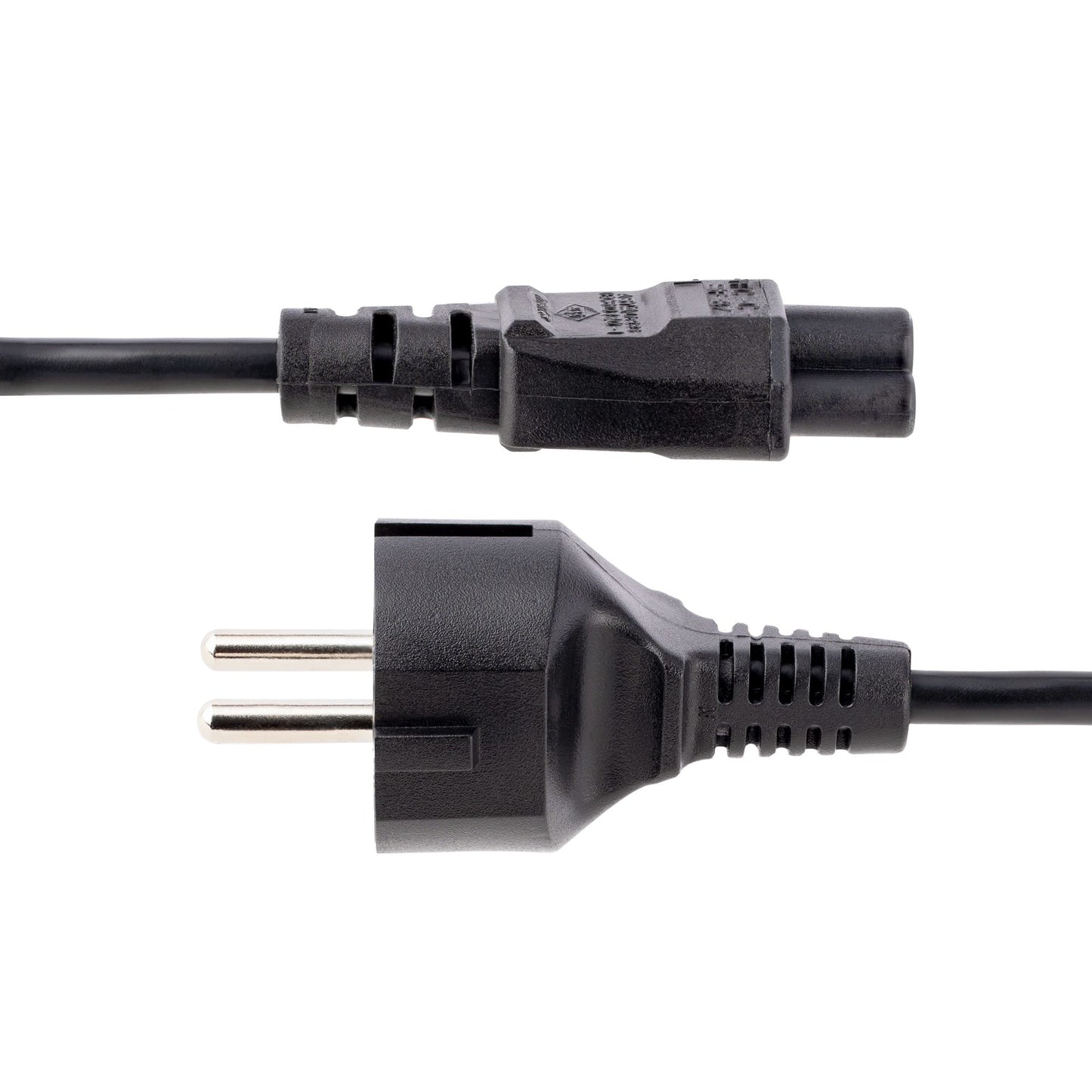 StarTech.com - Cable de 3m de Alimentación de Repuesto para Ordenador Portátil  EU Schuko a C5  2 5A 250V  18AWG  para Cargador de Portátiles  Hoja de Trébol/Mickey Mouse