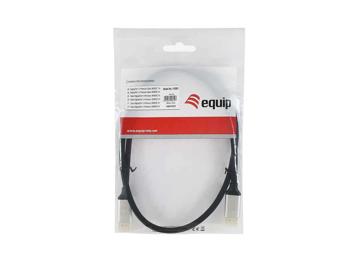 Equip - 119266 cable DisplayPort 10 m Negro