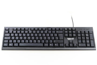 iggual - CK-BUSINESS-105T teclado Oficina USB QWERTY Negro