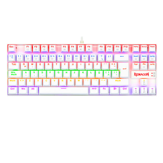 REDRAGON - KUMARA K552 teclado Juego USB QWERTY Español Blanco