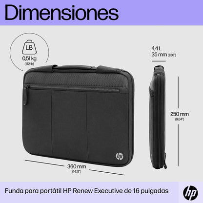 HP - Funda para portátil Renew Executive de 14 pulgadas