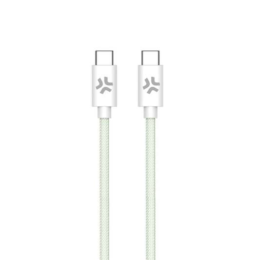 Celly - USBCUSBCCOTTGN cable USB 1 5 m USB C Verde  Blanco