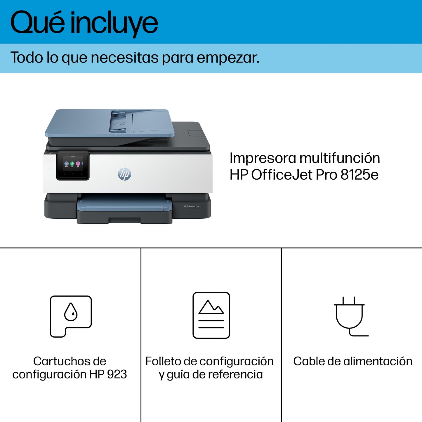 HP OfficeJet Pro Impresora multifunción 8125e