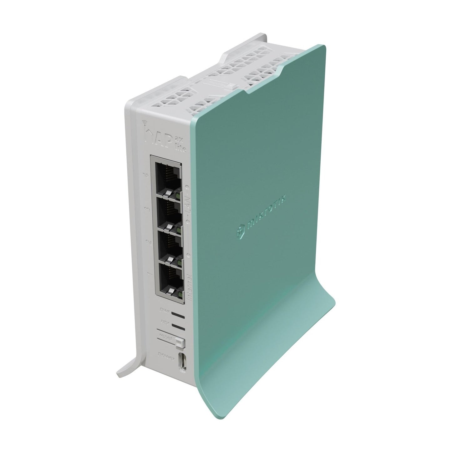 Mikrotik - hAP router inalámbrico Gigabit Ethernet Banda única (2 4 GHz) Verde  Blanco