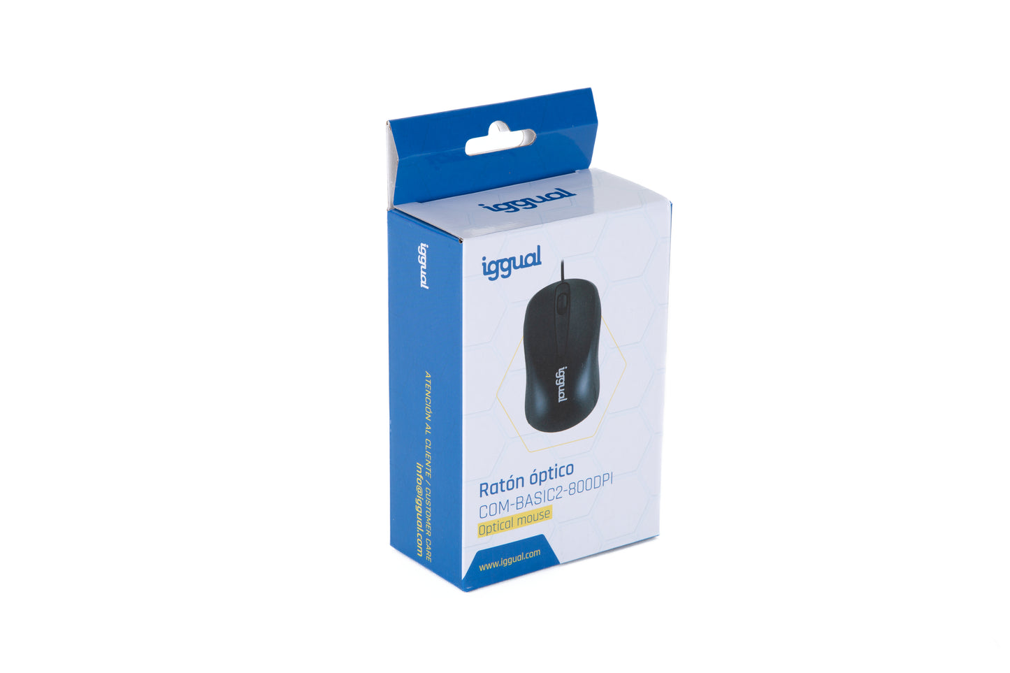 iggual - COM-BASIC2-800DPI ratón Oficina Ambidextro USB tipo A