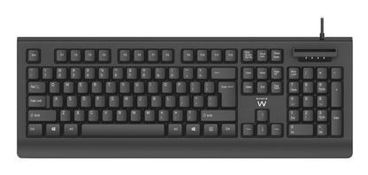 Ewent - EW3286 teclado Universal USB QWERTY Español Negro