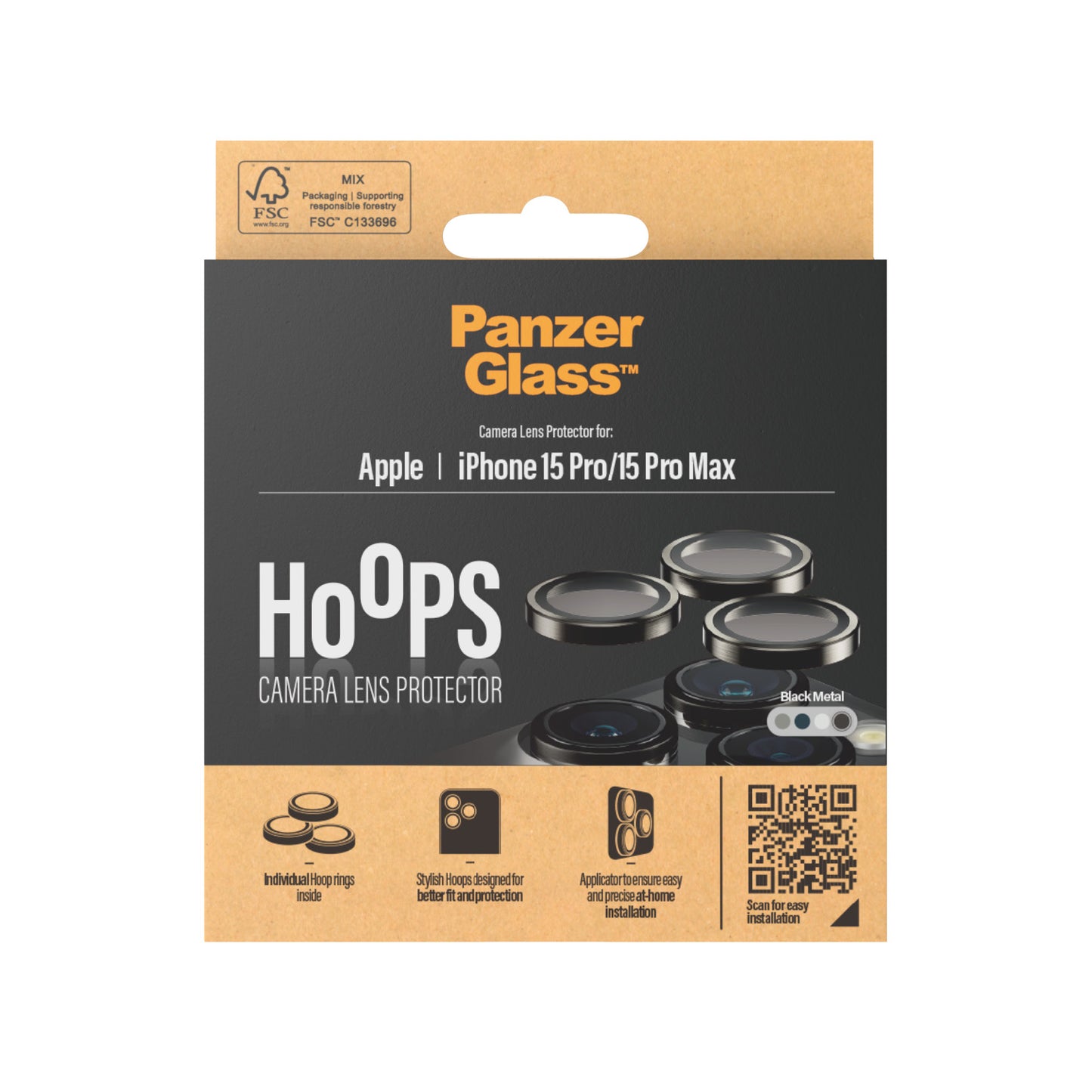 PanzerGlass - Lens Protector Rings HOOP Protector de pantalla Apple 1 pieza(s)