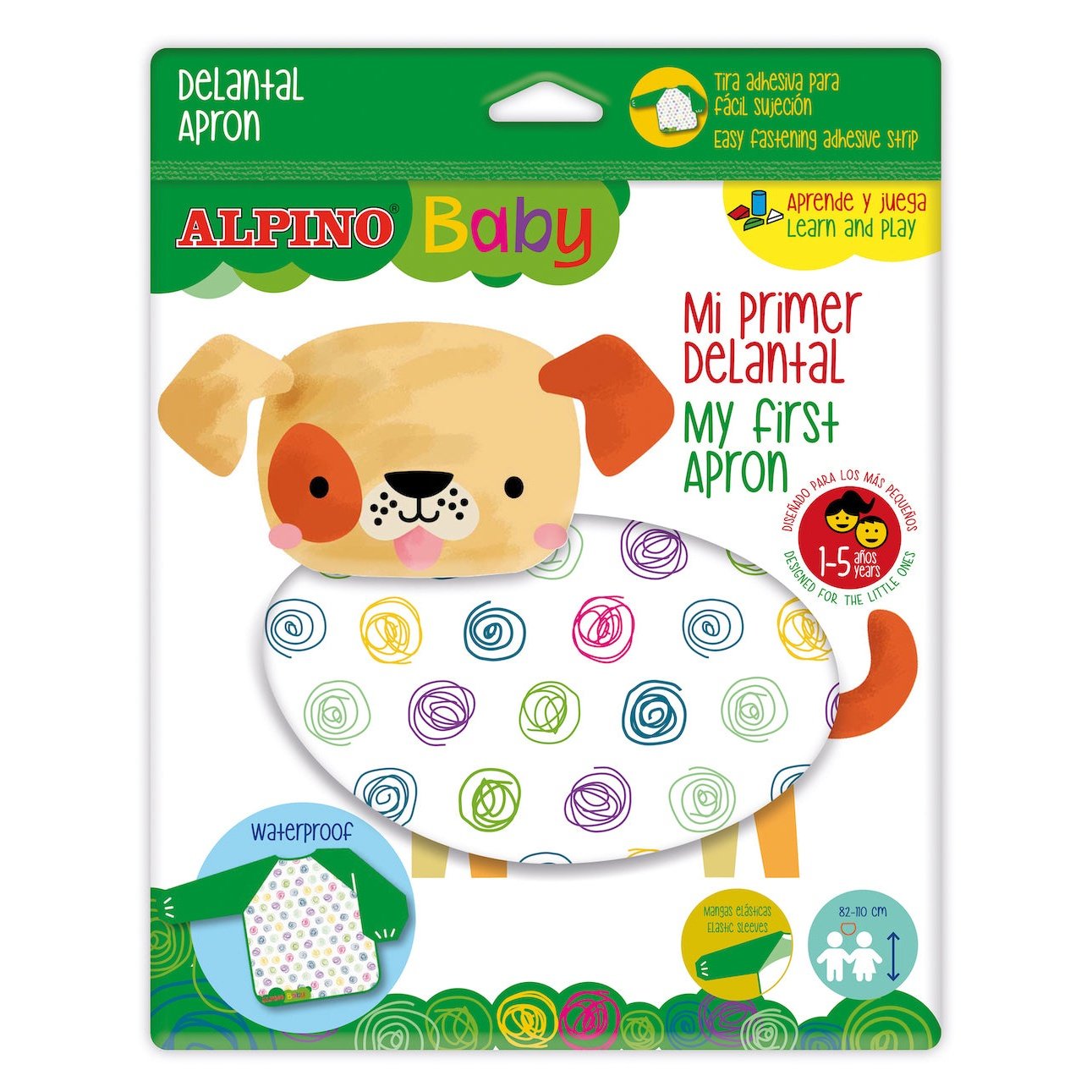 Alpino - BA001050 babero para pintura Niños Multicolor