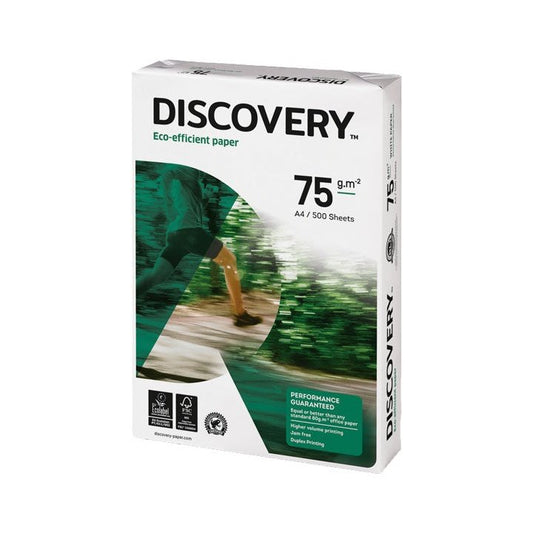 Discovery - CAJA 5 PAQ. 500H A4 PAPEL DISCOVERY 75G 0567SW