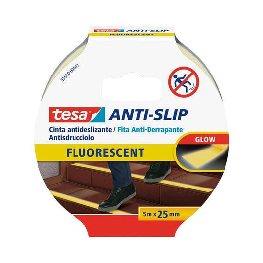 TESA - CINTA ANTIDESLIZANTE TESA 5MX25MM FLUORESCENTE