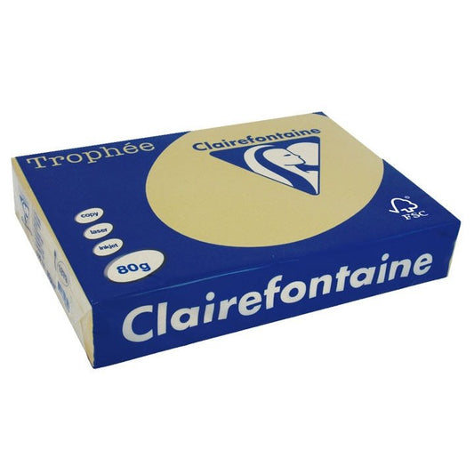 Clairefontaine - PAQ. 500H PAP. TROPHEE CLF SUAVE A4 80G CARAMELO