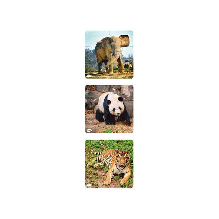 Miniland Educational - PUZZLE PLASTIC PRO. ANIMAL 21X21CM MINILAND 36060