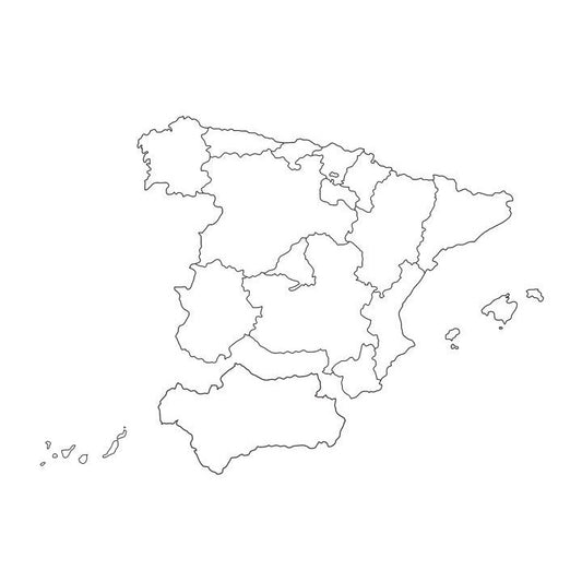 Niefenver - MAPA ESPAÑA GIGANTE 71X62CM NIEFENVER 1100112