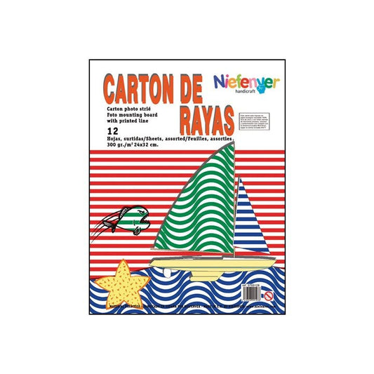 Niefenver - B.12U CARTON RAYAS NIEFENVER 34X32CM 0700129