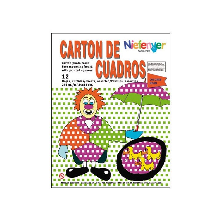 Niefenver - B.12U CARTON CUADROS NIEFENVER 34X32CM 0700126