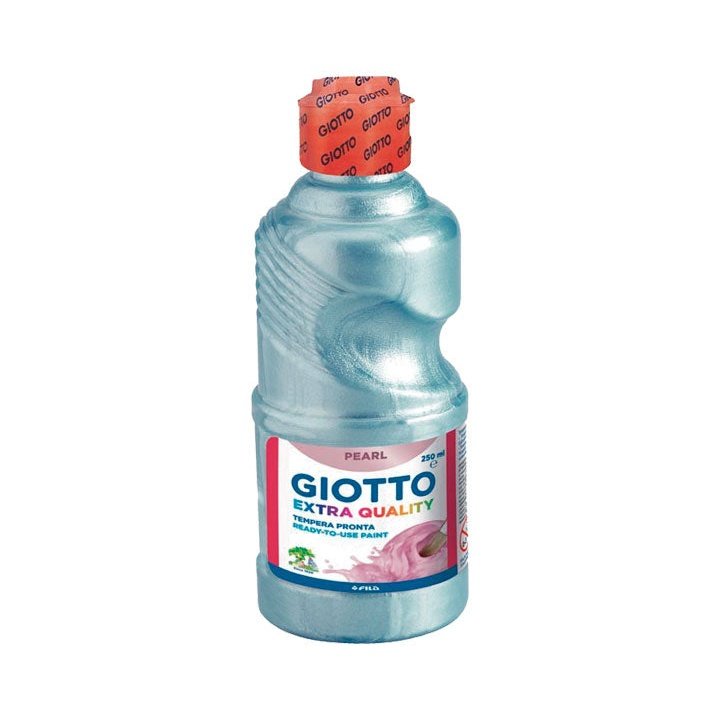 Giotto - BOTE TEMPERA 250ML CYAN NACARADO 531304