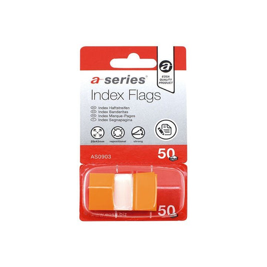 A - SERIES - INDICES 50H AUTOADH. A-SERIES 12X44MM NARANJA