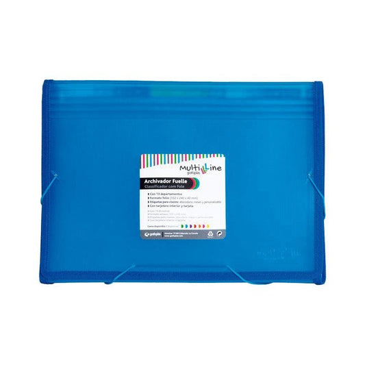 Grafoplas - CARP. CLASIF GRAFOPLAS MULTILINE 13DIV PP Fº AZUL