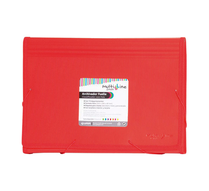 Grafoplas - CARP. CLASIF GRAFOPLAS MULTILINE 13DIV PP Fº ROJO