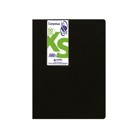 Grafoplas - CARPETA 50FUND. GRAFOPLAS IN&OUT XS 39455010 NEGRO