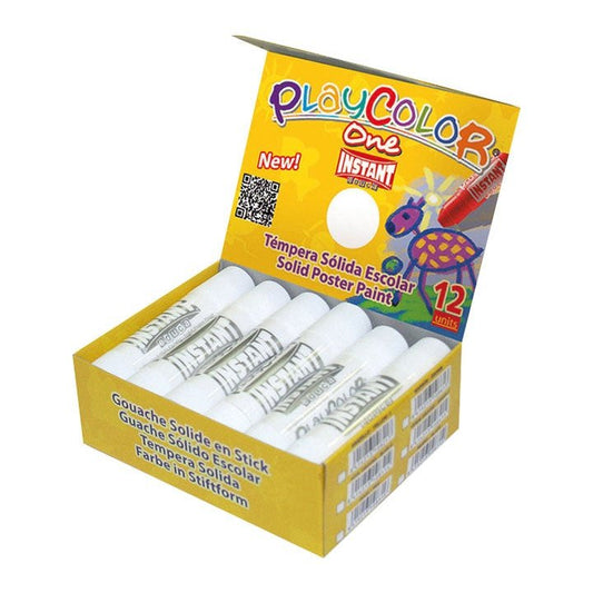 Playcolor - EST. 12U TEMP. SOLIDAS PLAYCOLOR 10G BLANCO 10801