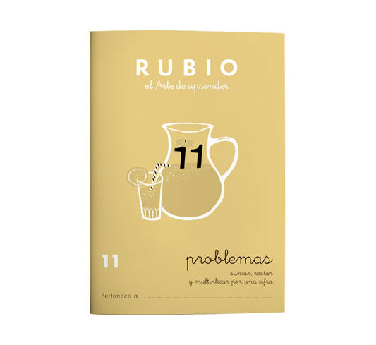 Miquelrius - CUADERNO RUBIO A5 OPERAC.y PROBLEMAS 11 - Pack de 10 unidades