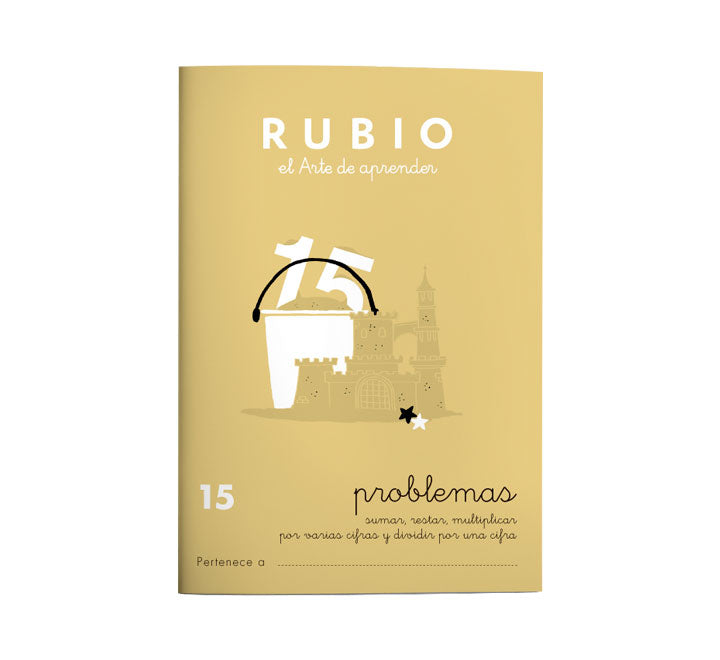 Miquelrius - CUADERNO RUBIO A5 OPERAC.y PROBLEMAS 15 - Pack de 10 unidades