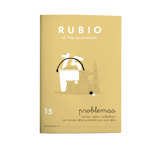 Miquelrius - CUADERNO RUBIO A5 OPERAC.y PROBLEMAS 15 - Pack de 10 unidades