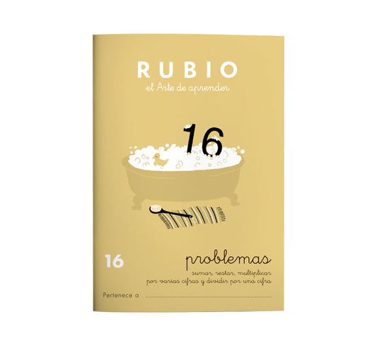 Miquelrius - CUADERNO RUBIO A5 OPERAC.y PROBLEMAS 16 - Pack de 10 unidades