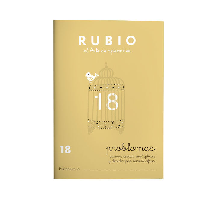 Miquelrius - PACK 10 CUADERNOS RUBIO PROBLEMAS 18 P18