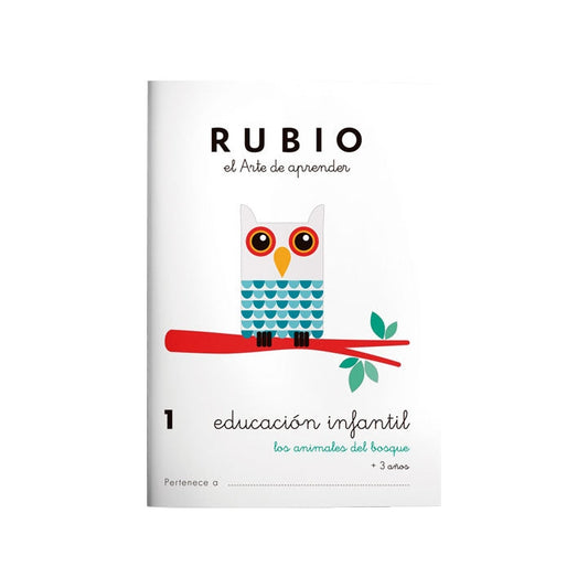 Miquelrius - CUADERNO RUBIO A5 EDU. INF. 1 ANIMALES B - Pack de 10 unidades