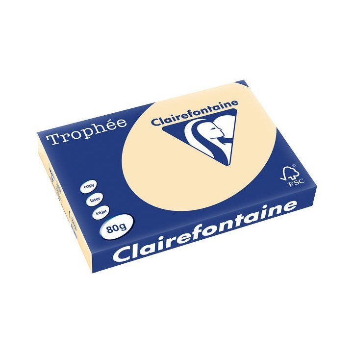 Clairefontaine - PAQ. 500H PAP. TROPHEE CLF SUAVE A3 80G ARENA